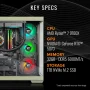 Thermaltake - LCGS View 9770M-380 Gaming Desktop AMD Ryzen 7 9700X, 32GB RGB Memory, NVIDIA GeForce RTX 5070, 1TB SSD NVMe M.2, Wifi - Matcha - Image 2