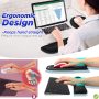 Gimars Upgrade Enlarge Superfine Fibre Soft Smooth Gel Ergonomic Mouse Pad Wrist Support and Keyboard Wrist Rest for Computer, Laptop, Mac, Gaming and Office, Durable, Comfortable and Pain Relief - Image 3