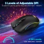TSV M06 Wireless Gaming Mouse, Rechargeable Computer Mouse Mice with Rainbow Backlit Lights, 3 DPI Levels, 6 Silent Buttons, USB 2.4GHz Optical Mice for PC Gamer Laptop Desktop Chromebook Mac - Image 3