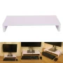 Monitor Height Increasing Bracket ,Wooden Monitor Stand LED Computer Monitor Riser Desktop Organizer Display Rack Purplish White - Image 1