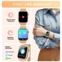 LZUEFK 1.85-inch 600mAh large battery women's smart watch, suitable fits for Android and Iphone devices, with fitness tracker, answering/calling/more than 100 sports modes, pedometer fitness watch - Image 6