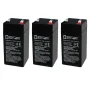 4 Volt 4.5 Ah SLA Replacement Battery for Leoch LP4-4.5 - 3 Pack - Image 1