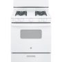 GE - 30 in. Wide 4 Burners 4.8 Cu. Ft. Freestanding Gas Range - White - Image 1