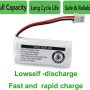 BT162342 BT262342 Cordless Phone Batteries Compatible with BT183342 BT283342 BT166342 BT266342 VTech CS6114 CS6419 CS6719 at&T EL52300 CL80111 Handset Telephone (Pack of 2) - Image 6