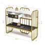 Console Table with Drawer Storage Shelf Wide Tabletop - Image 4