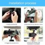 360° Car Rearview Mirror Phone Holder Universal Rotatable Car Phone Holder Lot - Image 2