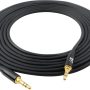 SHD Aux Cable, 3.5mm Audio Cable Aux for Car Auxiliary Audio Stereo Cable 3.5mm Cord Premium Sound Dual Shielded with Gold Plated Connectors-15Feet - Image 6