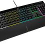 CORSAIR K55 RGB PRO-Dynamic RGB Backlighting - Six Macro Keys with Elgato Stream Deck Software Integration-IP42 Dust and Spill Resistant-Detachable Palm Rest-Dedicated Media and Volume Keys, Black - Image 2