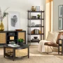 Better Homes & Gardens Springwood Caning Coffee Table, Charcoal Finish - Image 6