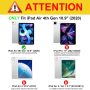 Fintie Hybrid Slim Case for iPad Air 4th Generation 2020 - [Built-in Pencil Holder] Shockproof Cover with Clear Transparent Back Shell, Auto Wake/Sleep for iPad Air 4 10.9 Inch, Sky Blue - Image 5
