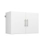HangUps Collection Wood 2-Shelf Wall Mounted Garage Cabinet in White (36 in W x 24 in H x 16 in D) - Image 2