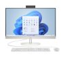 HP - 23.8 inch All-in-One Desktop PC 24-cr0410 AMD Athlon Silver 7120U 8GB RAM 256GB SSD Win 11 Home - Shell White - Image 1