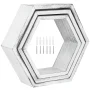 NEX 3" x 15" Rustic Grey Floating Shelf Set of 3 - Image 3