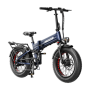 Heybike - Mars 3.0 Foldable E-bike w/ 65 Miles Max Range & 28 MPH Max Speed - Hydraulic Brakes, Torque Sensor & Full Suspension - Blue - Image 1