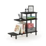 Furinno Turn-N-Tube 3-Tier Sofa Side Table, Espresso/Black - Image 4
