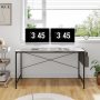 ACTIVESIT 55in Computer Desk with Storage Bag Home Office Desk Writing Table - Image 2