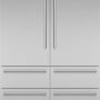 Thermador - Freedom Collection 48 in. Wide 26.8 Cu. Ft. French Door Bottom Freezer Built-in Smart Refrigerator - Stainless Steel - Image 1