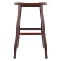 Winsome Satori Saddle Seat Bar Stool, 29", Walnut Finish - Image 2