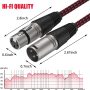 XLR Cable 25ft, BIFALE Heavy Duty Hybrid Braided XLR Patch Cable 3Pin XLR Male to Female Multi-Colored Microphone Cable Balanced Mic/Snake Cord - 6Pack (TOP Series) - Image 3