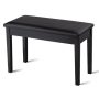 Solid Wood PU Leather Padded Piano Bench Keyboard Seat - Image 3