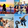Portable camera tripod with wireless remote control and 360 ° rotation for video recording, video recording, and live streaming - Image 6