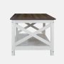 Rainbow Sophia Coffee Table, Modern Farmhouse Wood Coffee Table with 2-Tier Storage, 40 Inch, Sargent Oak - Image 5