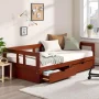 Melody Chestnut Twin to King Bed with Under Bed Storage - Image 6
