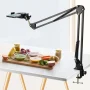 Ring Light and Phone Holder for Desk Phone Mount Arm Stand with Remote for Phone and Webcam Overhead Tripod for Viedo Recording Vlog YouTube TikTok Live Stream Cooking - Image 4