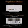 GEEKOM - A9 Mega mini PC AMD Ryzen™ AI Max Series 395 processor, Radeon™ 8060S Graphics,128GB Quad-Channel RAM, 2TB SSD Storage - Silver - Image 4