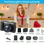 ACTITOP Digital Camera 4K 48MP Autofocus Vlogging Camera for Youtube with 180° Flip Screen, 32GB SD Card, 16X Zoom, Beginner Video Camera for Travel,TikTok - Image 5