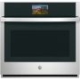 GE Profile - 30" Smart Built-In Single Electric Convection Wall Oven with In-Oven Camera and No Preheat Air Fry - Stainless Steel - Image 1