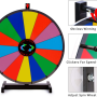 18 Inch Heavy Duty Spinning Prize Wheel - 14 Slots Color Tabletop Roulette Spin - Image 4