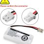 BT162342 BT262342 Cordless Phone Batteries Compatible with BT183342 BT283342 BT166342 BT266342 VTech CS6114 CS6419 CS6719 at&T EL52300 CL80111 Handset Telephone (Pack of 2) - Image 3