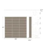 Prepac Triple Width Multimedia Wall Storage, Cherry and Black - Image 5