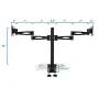 Full Motion Dual Computer Monitor Desk Mount for Screens up to 27 in. - Image 3