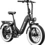 Heybike - Ranger S 2.0 - Foldable Step-Thru Fat-Tire 750W Ebike, Hydraulic Disc Brakes, 55 Miles Max Range, 28MPH - UL Certified - Black - Image 1