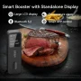 Wireless Bluetooth Meat Thermometer IP67 Waterproof Probes with LCD Screen Booster Rechargeable for Grilling Smoker BBQ Oven - Image 3