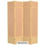7 ft. Natural 4-Panel Room Divider - Image 3