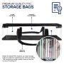 2 Pack CD Storage Bags Transparent Media Storage CD Holder Case with Handles - Image 6