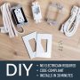 Legrand - Wiremold In-Wall Outlet Relocation Kit, White In-Wall Power Outlet Relocation Kit, 6 Foot In Wall Outlet Extender for Kitchen Remodel and Outlet Relocation, IWPE-WH - Image 4