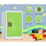 629-Series 24 in. H 1-Tier Steel Storage Locker Free Standing Cabinets for Home, School, Gym in Green 2 Pack - Image 5