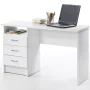 Tvilum Whitman 3 Drawer Office Desk with 1 Shelf for Adults, White - Image 3