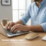 VerdeVida Bluetooth 5.2 Wireless Mouse — Rechargeable Silent-Click Mouse for MacBook, Laptop, PC, iPad, Chromebook, Windows 11/10/8 — Slim Portable Travel Mouse, 1600 DPI, Multi-Device, Gold - Image 2