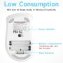 memzuoix 2.4G Wireless Mouse, 1400 DPI Computer Mice with USB Receiver, Portable Wireless USB Mouse Battery Powered Cordless Mice for Laptop, PC, Desktop, 5 Buttons (White) - Image 6