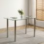 5Pcs Dining Set Kitchen Room Table Set Dining Table and 4 Leather Chairs - Image 4