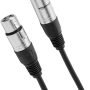 Amazon Basics XLR Microphone Cable for Speaker or PA System, Recording Studio, All Copper Conductors, Low Noise, 10 ft, Black - Image 1