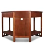 48 in.Mission Oak Corner Computer Writing Desk with Drop Front Keyboard Drawer - Image 4