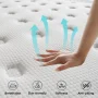 Queen Mattress, 10 Inch Memory Foam Mattress in a Box, Individual Pocket Spring Mattress with Motion Isolation and Pressure Relief, Medium Firm, CertiPUR-US - Image 3