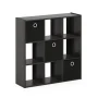 Furinno 13207 Simplistic 9-Cube Organizer with Bins - Image 6