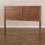 Baxton Studio Seren Mid-Century Modern Walnut Brown Finished Wood King Size Headboard - Image 5